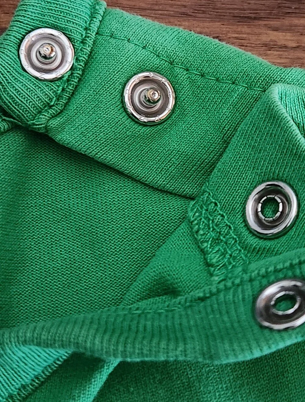 VTG Hanna Andersson Train Appliqué Romper Size 90 3T Green Locomotive Shortall